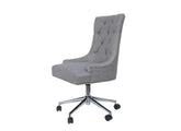 Winged Grey Fabric Office Chair - 2